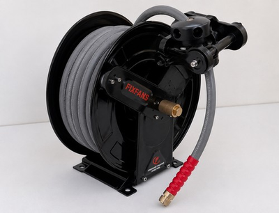#ad 3 8” x 50FT Retractable Pressure Washer Hose Reel 4000 PSI Steel Hot Cold Water $175.00