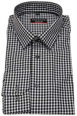 Redmond Hemd Modern Fit kariert schwarz / weiß - ohne OVP