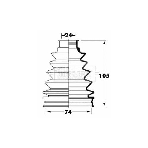 BORG & BECK Bellow Kit, drive shaft BCB6059