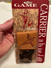 VINTAGE THE GAME CARRIER LEATHER BELT SYLE SMALL GAME CARRIER NEW IN PACKAGE