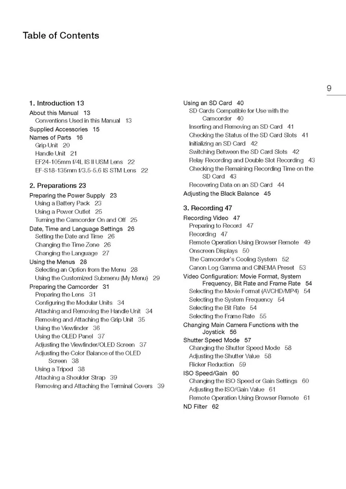 Canon EOS C100 Mark II Instruction Manual User Guide For Camera - 215 Pages - Image 3 of 4