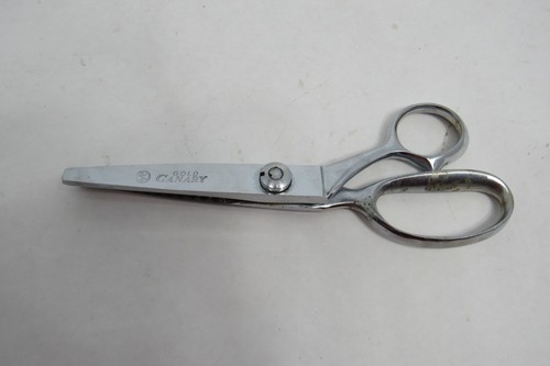 Vintage Gold Canary Pinking Shears Scissors Made in Japan 8" Length - Afbeelding 1 van 5