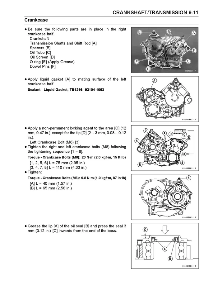 Manual de reparación de taller de servicio de 3 orificios 10-13 Kawasaki Teryx 750 FI 4x4 LE Sport KRF750 Foto 4 de 4
