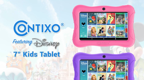 Contixo V9 7 Inch Kids 32GB Wi-Fi Android Tablet with Disney eBooks Dual Camera - Video 1 of 1