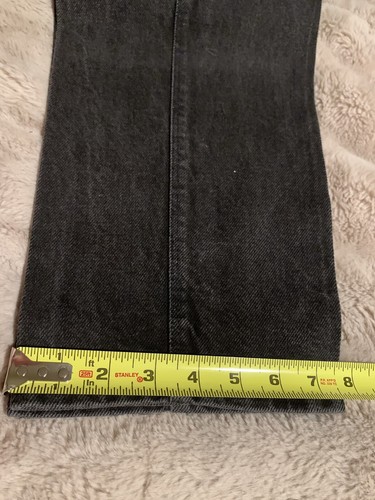 RARE Vintage Rocky Mountain black high waist jeans 26x36 Hvy Starch Crease Nice! - Bild 9 von 10