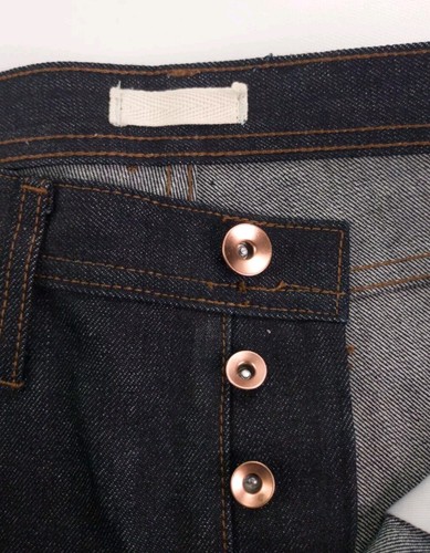 Unbranded Brand UB101 14.5 oz Selvedge Dark Wash Jeans Skinny Fit Size 32x34 NWT - Afbeelding 5 van 10