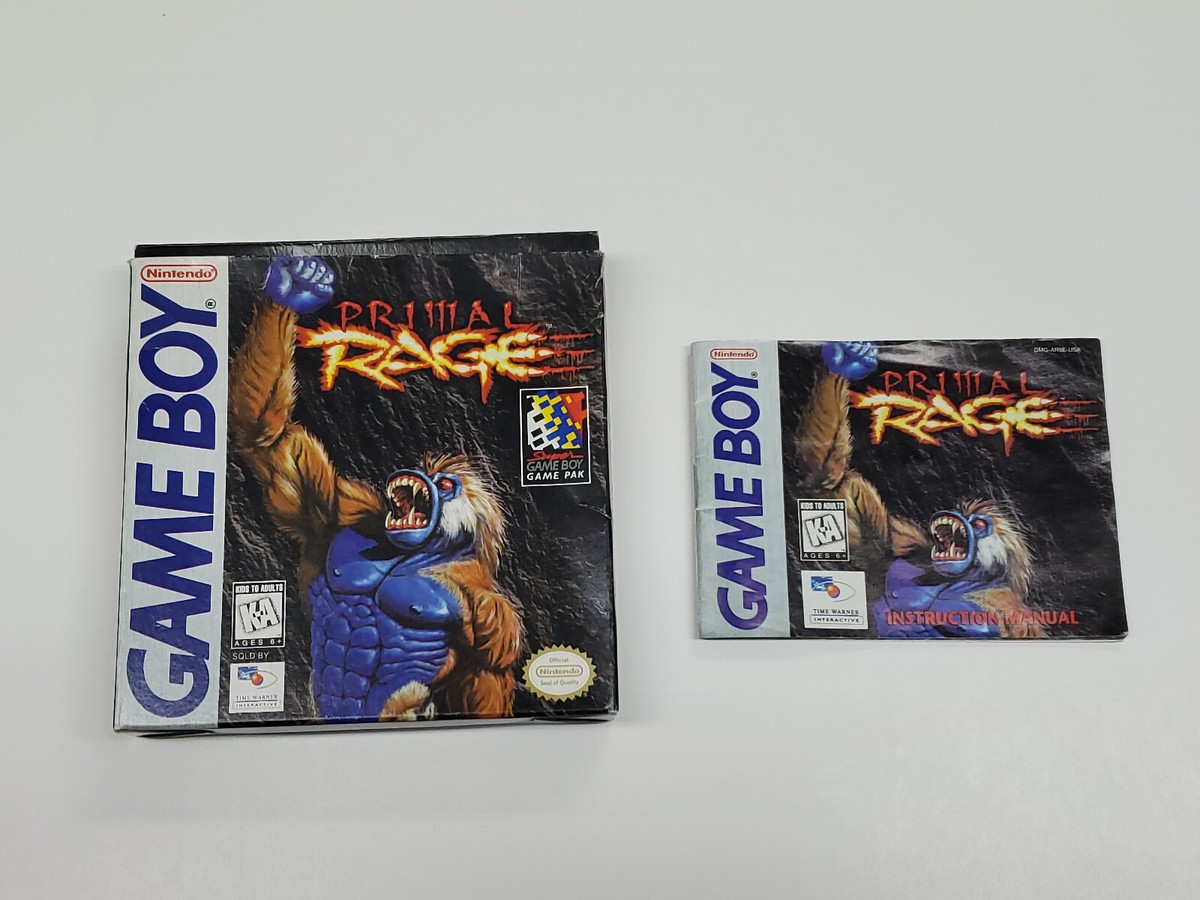 Primal Rage Oringal Authentic Nintendo Game Boy Box & Manual * | eBay Primal Rage Oringal Authentic Nintendo Game Boy Box & Manual * | eBay