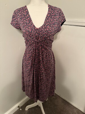 Garnet Hill Dress Womens Size Floral Flowy Soft NWOT