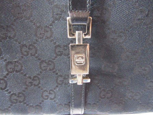 GUCCI Black Monogram Jackie Hobo Bag - Picture 3 of 8