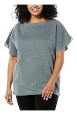HUE Women's The In-Between Days Pullover Grey
