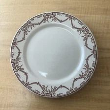 Wallace China Californian Restaurant DInner Plate Desert Ware 9.5" Vintage