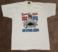 UNLV Runnin Rebels VS Duke T Shirt 90s Champions Tark The Shark Mens Size Large