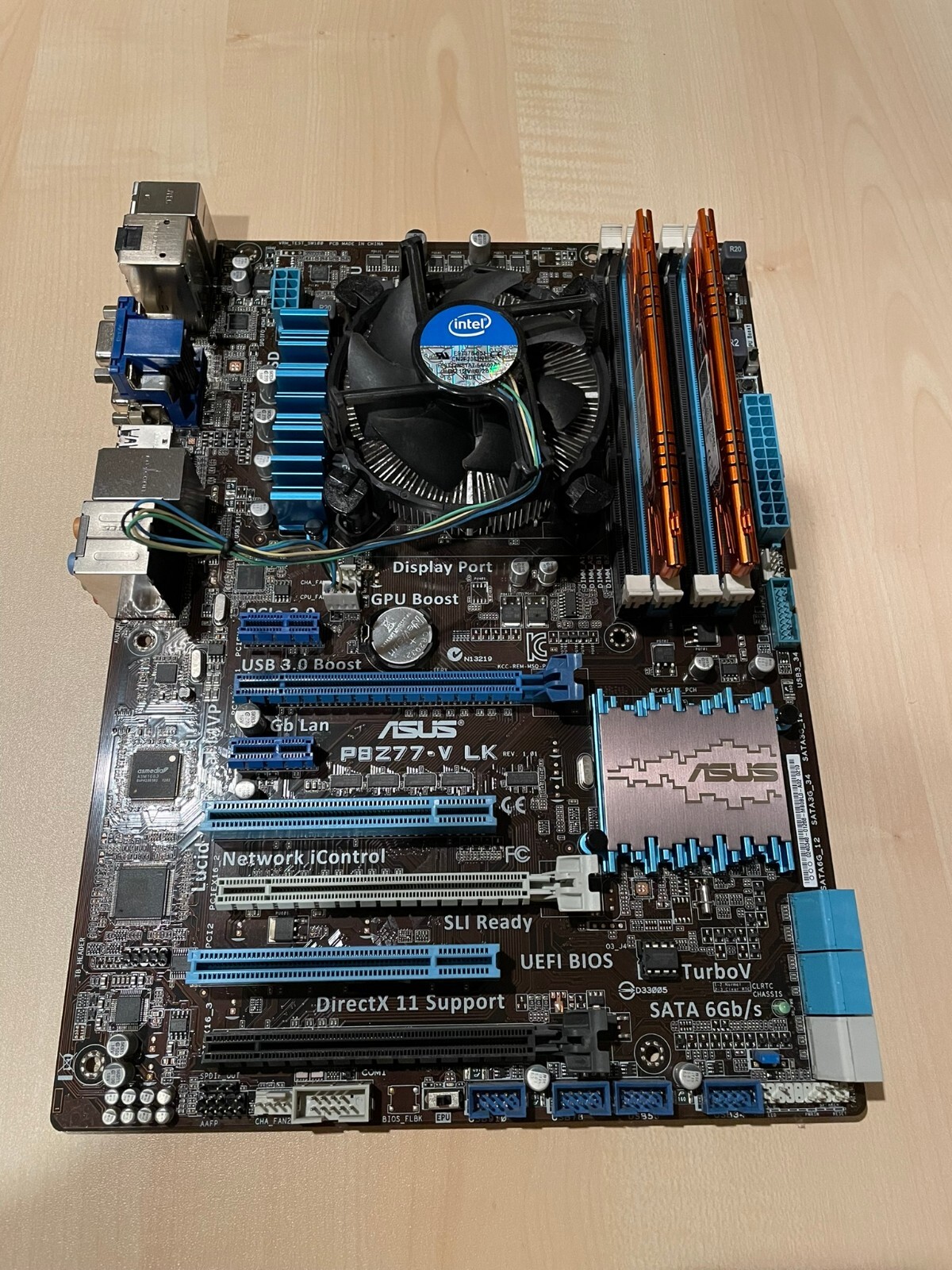 ASUS P8Z77V LK ATX Motherboard Combo, Intel Core i73770k CPU, 16GB