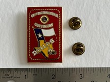 1985 Dallas Texas 68th International Lions Club Convention Vintage Collector Pin