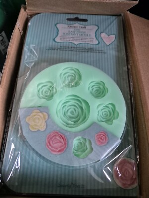 3D ROSENBLUME Silikon Fondant Kuchenform Schokolade Backen Einfache Presse 9 Größen