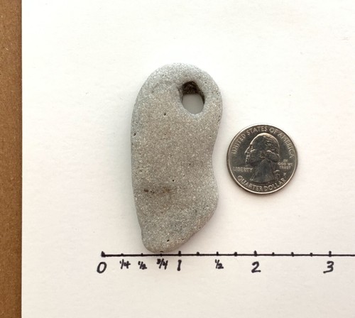 Natürlicher löchriger Strand Felsen Hag Stein Fee Wunsch Adder Magie mystisch surf-tumbled #5 - Bild 4 von 12