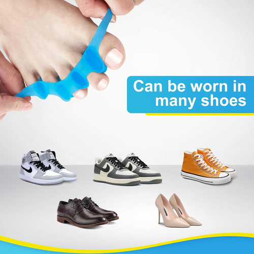 8 PCS Professional Toe Separators. Juzure Silicone Toe Spacers to Correct Bunion - Picture 5 of 12