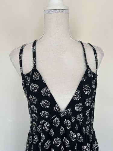 jorge dress women 12 black long sleeveless LL - Picture 2 of 9