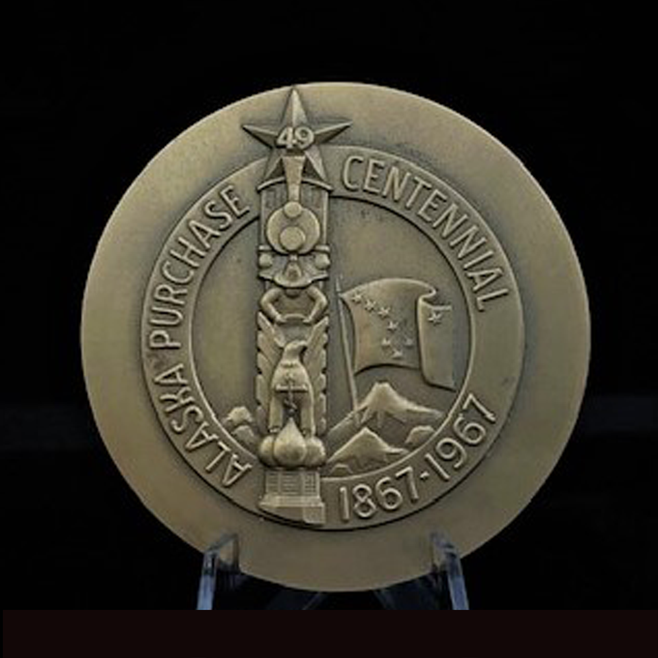 1967 Medal William H. Seward Bronze Alaska Purchase Centennial eBay
