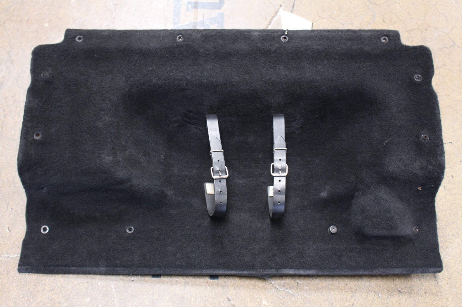 Ferrari F430 Coupe, Spider, Back Wall Trunk Carpet w/ Belts, Used, P/N 68140000