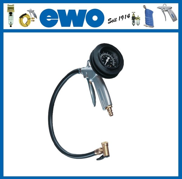 Ewo HandreifenfüLlmesser 356.121 Airmaster 0-10 Bar Mit Hebelstecker Dn 7,2-image