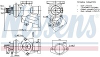 Nissens 98475 Agr-Ventil FüR Combo Corsa C 1.7D 09.00- Opel