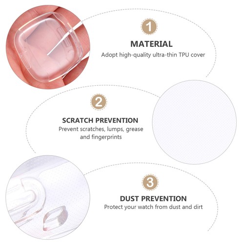 5 Pcs Screen Cover Watch Frame Watch Screen Shell Watch Protector Accessories - 第 7/12 張圖片