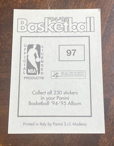 Shaquille O'Neal Shaq Orlando Magic 1994-95 Panini Sticker #97 - Picture 2 of 2