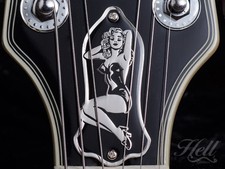 PIN-UP Brass Truss Rod Cover. Fits most Gibson, Les Paul, SG more
