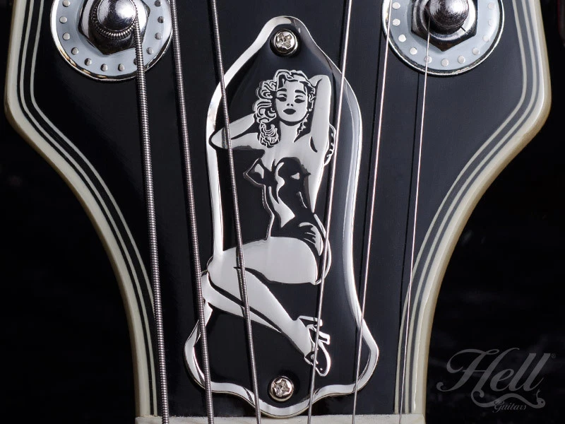 PIN-UP Brass Truss Rod Cover. Fits most Gibson, Les Paul, SG + more