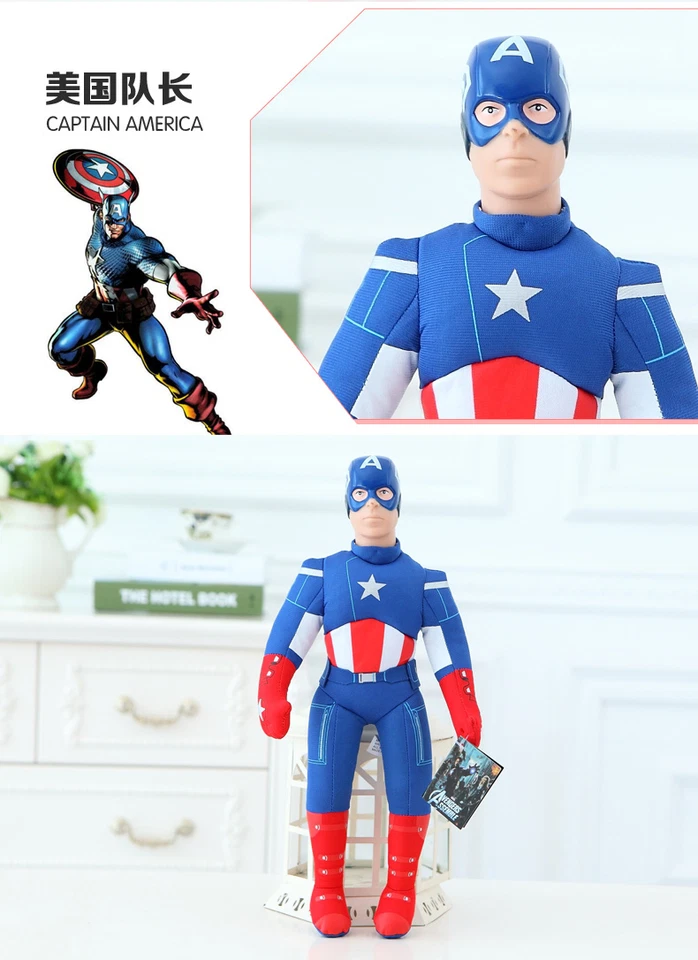 45CM MARVEL HERO THE INCREDIBLE BATMAN ROBIN HULK PLUSH DOLL SOFT STUFFED TOY