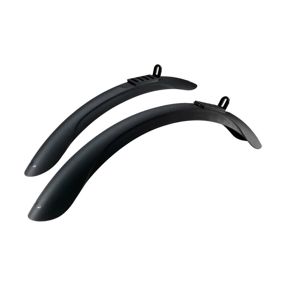 BBB RainWarriors Mudguard Fender Kit Front Rear for 26-28in wheels - Black
