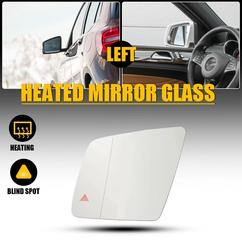 Left Driver Side Mirror Glass Heat W/Blind Spot for Mercedes W166 ML GLE GLS