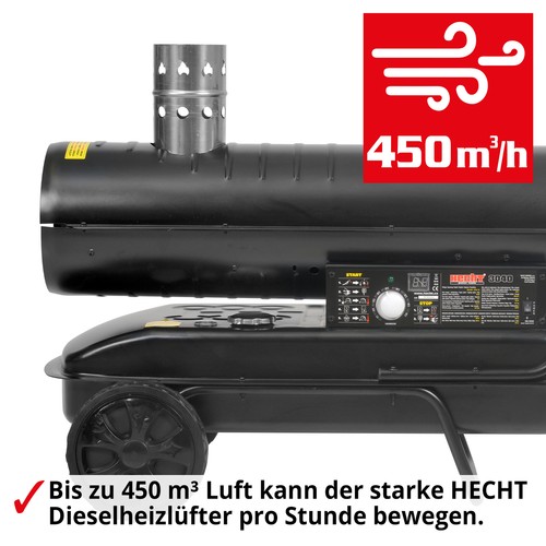 Diesel Heizkanone Bautrockner 18 kW 38 Liter 150 m² Heiz Gerät Lüfter Gebläse - Bild 4 von 12