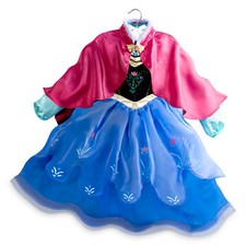 NEW Authentic Disney Store Frozen Princess Anna Dress Gown Costume 7/8
