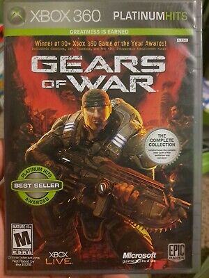 Gears Of War 2-Disc Bonus Edition Xbox 360 Complete Collection Platinum  Hits NEW 882224743068