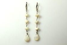 Sterling Silver 925 White Stone Dangle Earring Set EAR3691