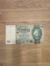 Deutschland 50,- Reichsmark M&auml;rz 1933 Top Zustand Serie G22643036