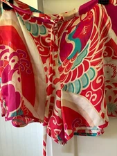  Natori Floral  Satin  Pajamas shorts  Size Medium M