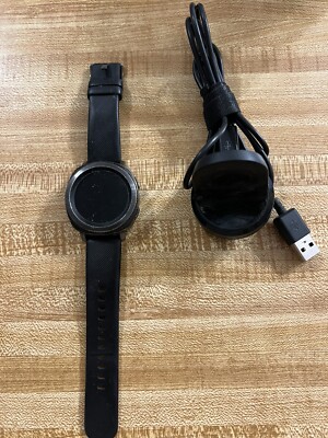 Samsung Gear Sport Watch 44.6mm - Black - Model SM-R600- Rubber Wrist Band