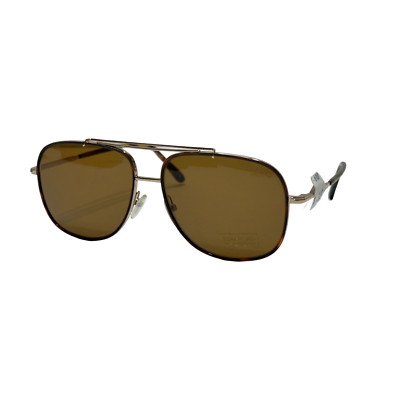 Tom Ford TF693 Benton 28E GOLD Havana Aviator Sunglasses Frame 58-15-145  FT0693