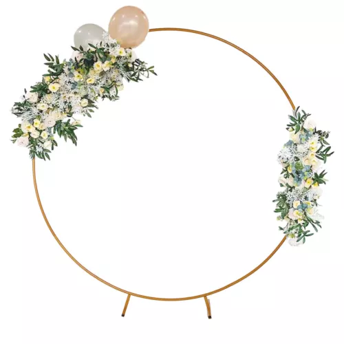 Hochzeit Bogen Metall Traubogen Rund Hintergrund Blumen Ballon Ständer Deko DE - Bild 2 von 11