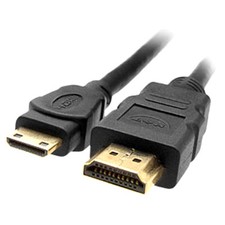 6 ft Mini HDMI to HDMI 1.3B Cable A to C for HD Sony Canon Camcorder