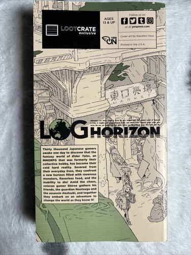 LOG HORIZON THE BEGINNING OF ANOTHER WORLD #1 BOOK NOVEL PAPERBACK -Mamare Touno - Picture 2 of 4