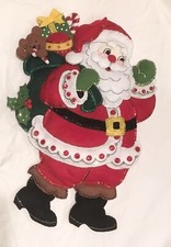 Bucilla Felt Christmas Santa decor - Large Completed