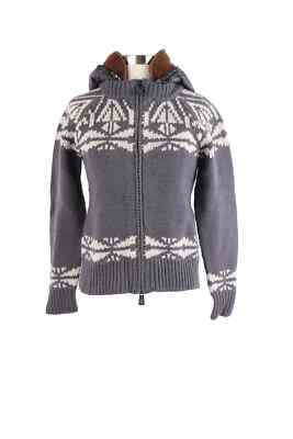 MONCLER MAGLIONE TRICOT CARDIGAN グレー M