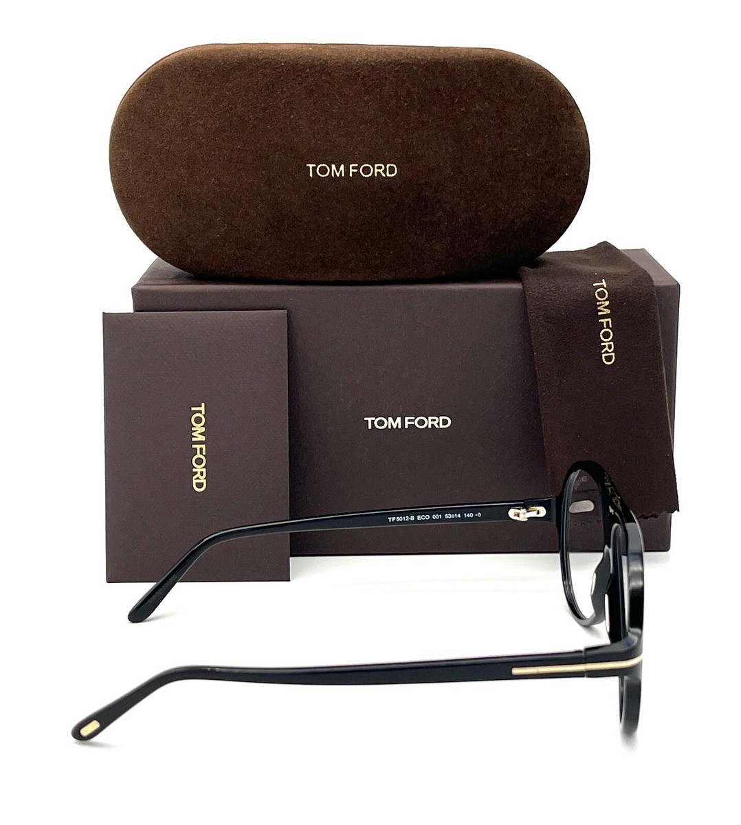 Tom007sページ Tom Ford FT5012-B 001 Black / Blue Block 53mm Eyeglasses