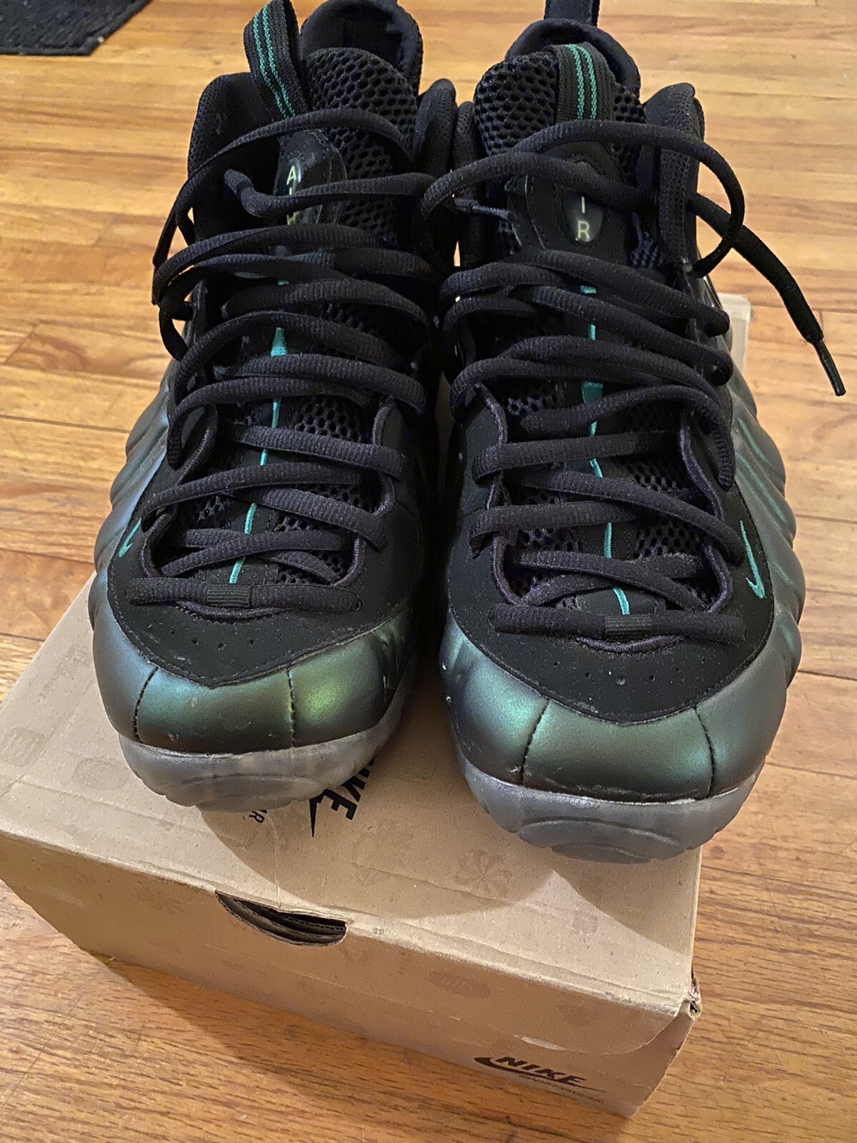 nike foamposite pine green