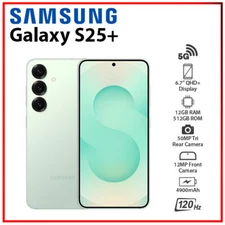 Samsung Galaxy S25+ Plus 5G 12GB+512GB MINT Dual SIM Unlocked Cell Phone