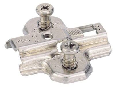 Montagepl.Sys.9000 Intermat Zinkdruckg.vern.0mm vormont.Euroschrauben HETTICH